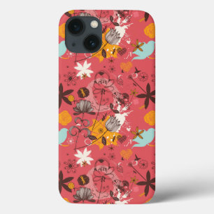 Funda Para iPhone 13 Estampado de flores retro 7