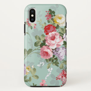 Funda Para iPhone X Estampado de flores rosado elegante de los rosas