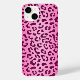 Funda Para iPhone 14 De Case-Mate Estampado de leopardo rosa elegante