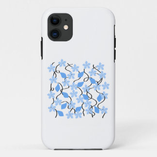 title_seo2 Estampado de plores azul bonito en blanco.