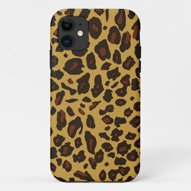 Funda De Case-Mate Para iPhone Estampado leopardo (Reverso)