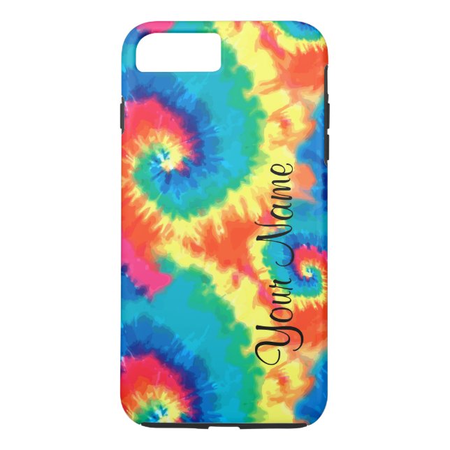 Funda De Case-Mate Para iPhone Estampado Retro Tie Dye (Reverso)