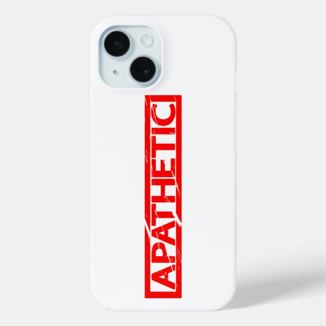 Funda De Case-Mate Para iPhone Estampilla apática (Reverso )
