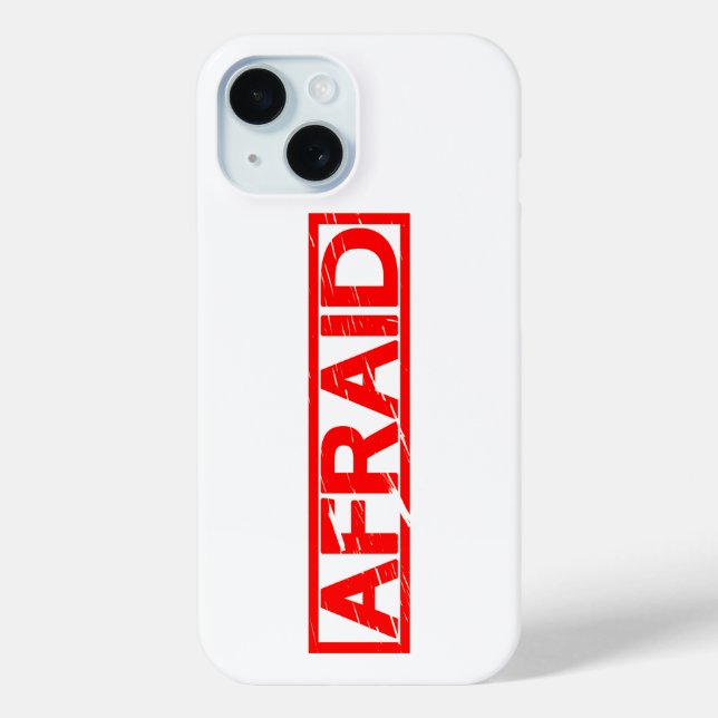 Funda De Case-Mate Para iPhone Estampilla de miedo (Reverso )
