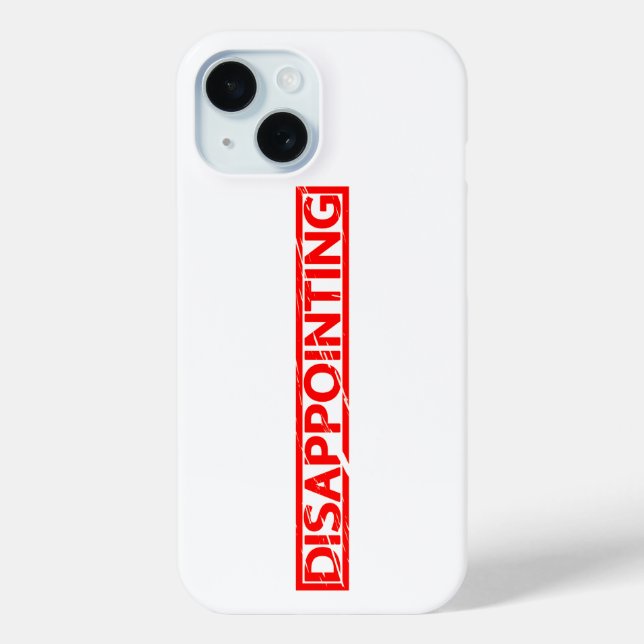 Funda De Case-Mate Para iPhone Estampilla decepcionante (Reverso )