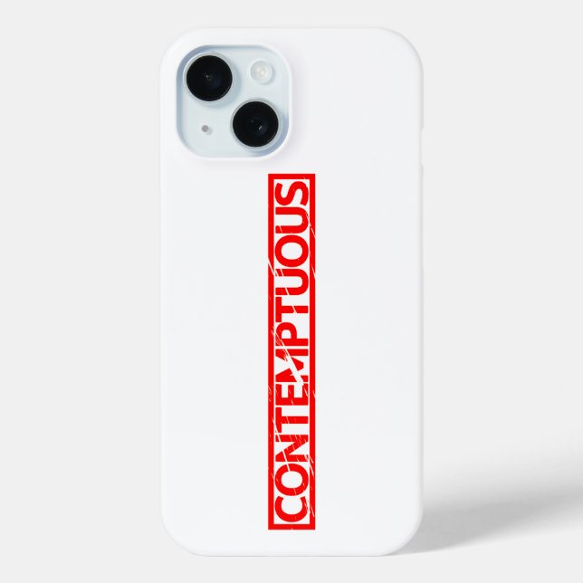 Funda De Case-Mate Para iPhone Estampilla desagradable (Reverso )