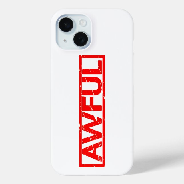 Funda De Case-Mate Para iPhone Estampilla desagradable (Reverso )