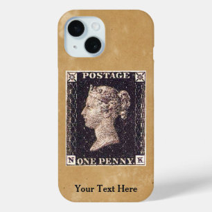 Funda Para iPhone 15 Estampilla Penny Black Postage