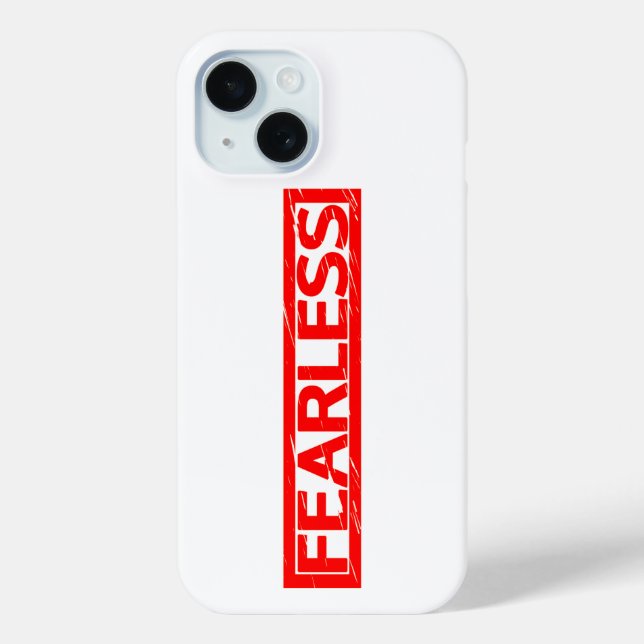 Funda De Case-Mate Para iPhone Estampilla sin miedo (Reverso )
