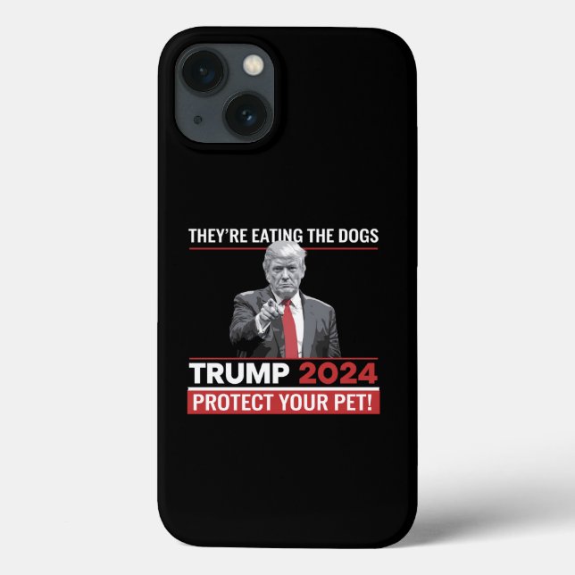 Funda De Case-Mate Para iPhone Están Comiendo Los Perros Debate Trump 2024  (Reverso)