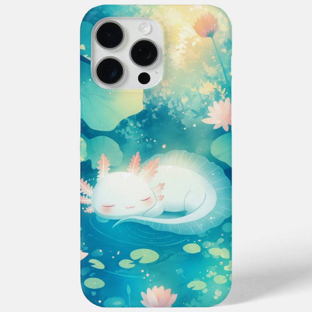 Funda De Case-Mate Para iPhone Estanque de Flores de Serenidad de Ajolote (Reverso )