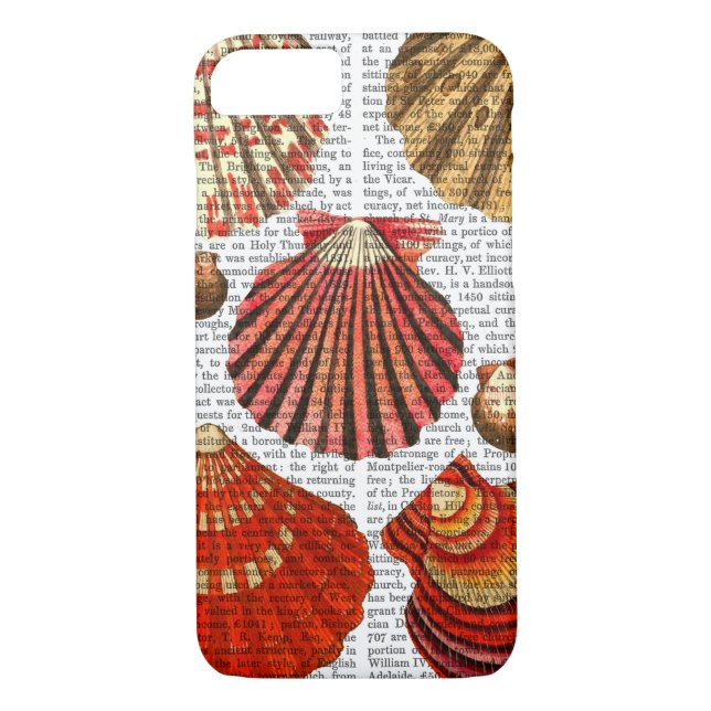 Funda De Case-Mate Para iPhone Estanques de almejas rojas (Reverso)