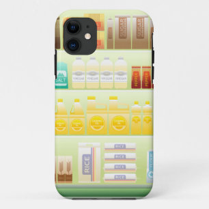 Funda Para iPhone 11 estante de supermercado café granos de té