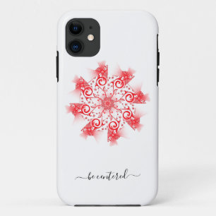 Funda Para iPhone 11 Estar centrado en el doodle de la línea fractal de