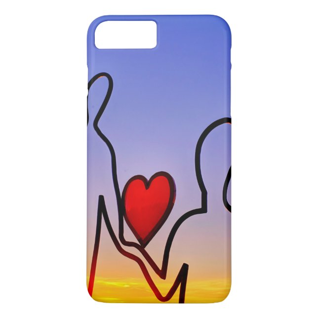 Funda De Case-Mate Para iPhone Estatua de amor (Reverso)