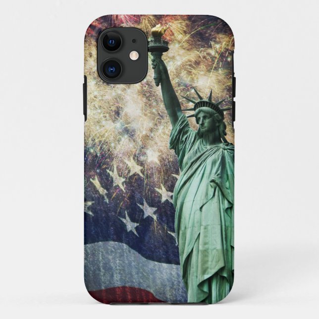 Funda De Case-Mate Para iPhone Estatua de la Libertad (Reverso)