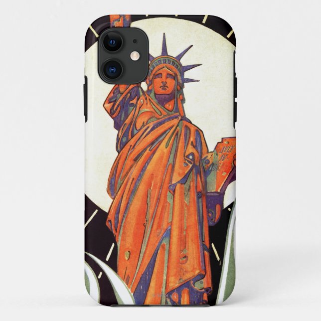 Funda De Case-Mate Para iPhone Estatua de la libertad (Reverso)
