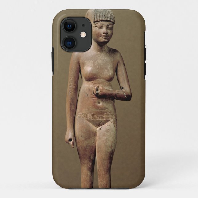 Funda De Case-Mate Para iPhone Estatua de un joven chica (madera) (Reverso)
