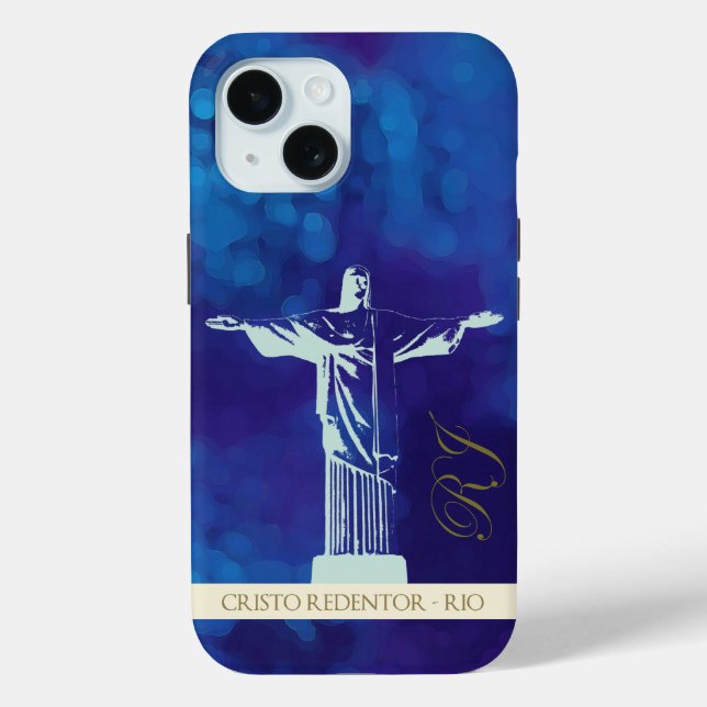 Funda De Case-Mate Para iPhone Estatua del Cristo Redentor - RJ (Reverso )