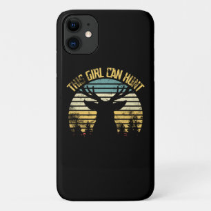 Funda Para iPhone 11 Este Chica puede cazar clásico