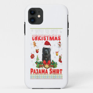 Funda Para iPhone 11 Este es mi Navidad Pajama   Perro de Terranova