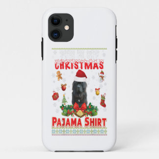 Funda Para iPhone 11 Este es mi Navidad Pajama | Perro de Terranova