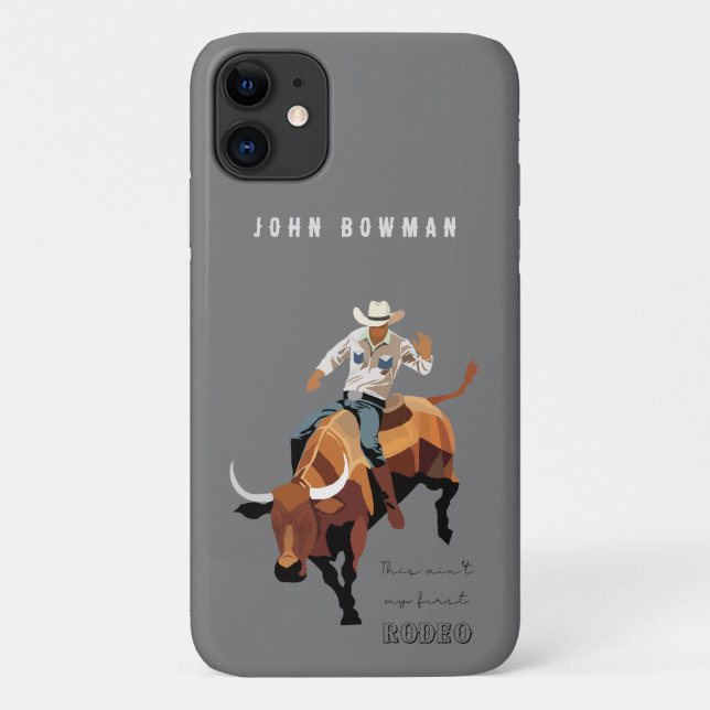 Funda De Case-Mate Para iPhone Este no es mi primer RODEO : Bull rider (Reverso)