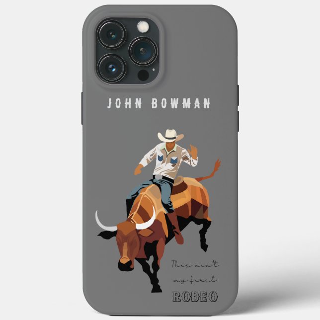 Funda De Case-Mate Para iPhone Este no es mi primer RODEO : Bull rider (Reverso )