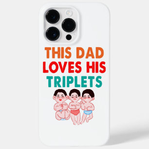 Funda Para iPhone 14 Pro Max De Case-Mate Este papá ama a sus trillizos