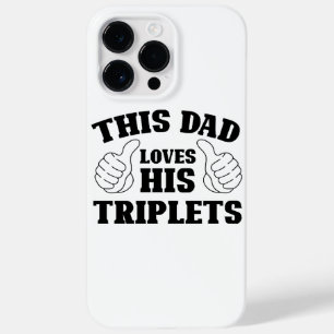 Funda Para iPhone 14 Pro Max De Case-Mate Este papá ama sus trillizos - Regalo para papá con