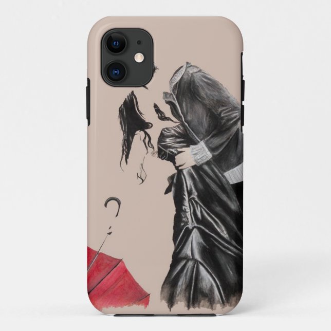 Funda De Case-Mate Para iPhone Este paraguas rojo (Reverso)