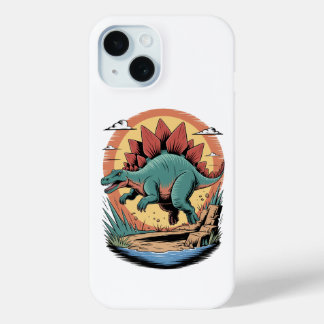 Funda Para iPhone 15 Estegosaurio de pies rápidos