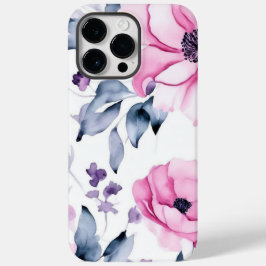 Funda Para iPhone 14 Pro Max De Case-Mate Estética de floral blanca púrpura rosa