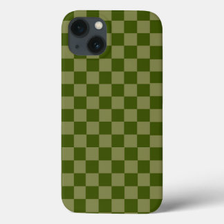 Funda Para iPhone 13 Estética de lujo verde en el marco del control bot