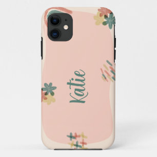 Funda Para iPhone 11 Estética de melocotón y verde