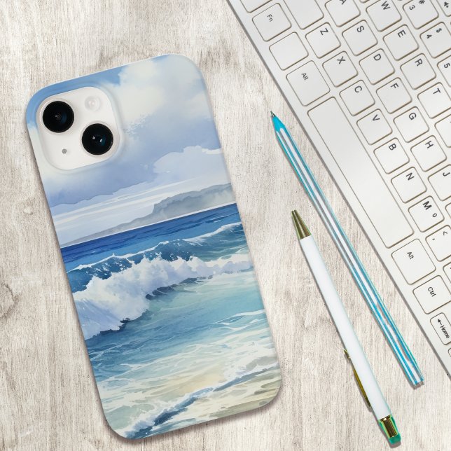 Funda De Case-Mate Para iPhone Estética de Ocean Waves Beach House (Subido por el creador)
