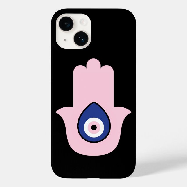Funda De Case-Mate Para iPhone Estética Mal Ojo Griego Mati Azul Rosa Negro (Reverso )