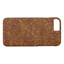 Funda Para iPhone 8/7 Estilo alvenaria・tica marrom e tom dourado