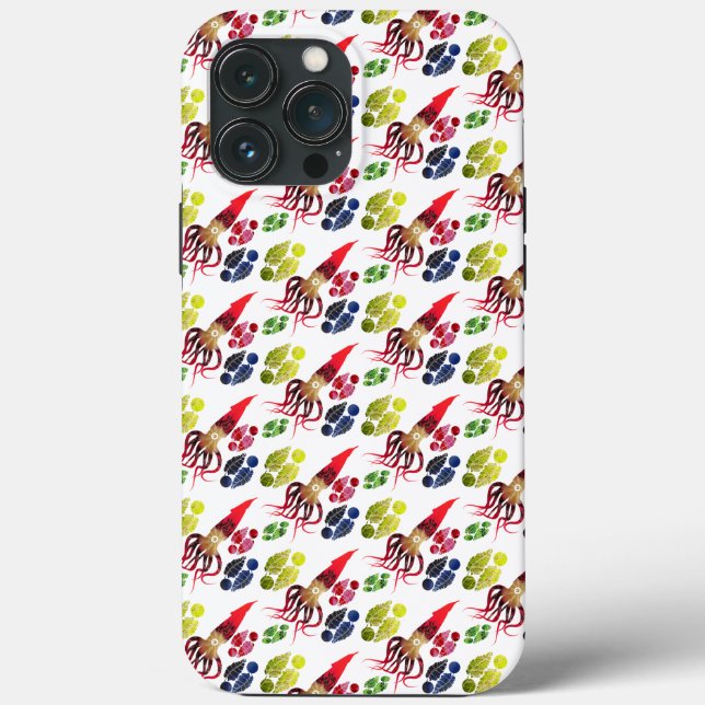 Funda De Case-Mate Para iPhone estilo calamar tentador (Reverso )