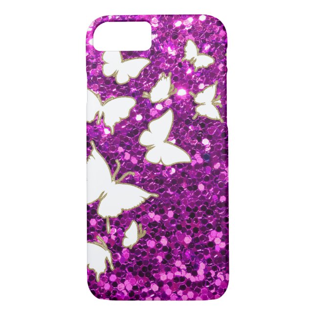 Funda De Case-Mate Para iPhone Estilo de Butterly Bling (Reverso)