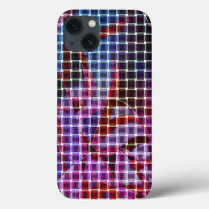 Funda Para iPhone 13 Estilo de cesta en tonos rosas oscuros, lilas, vio