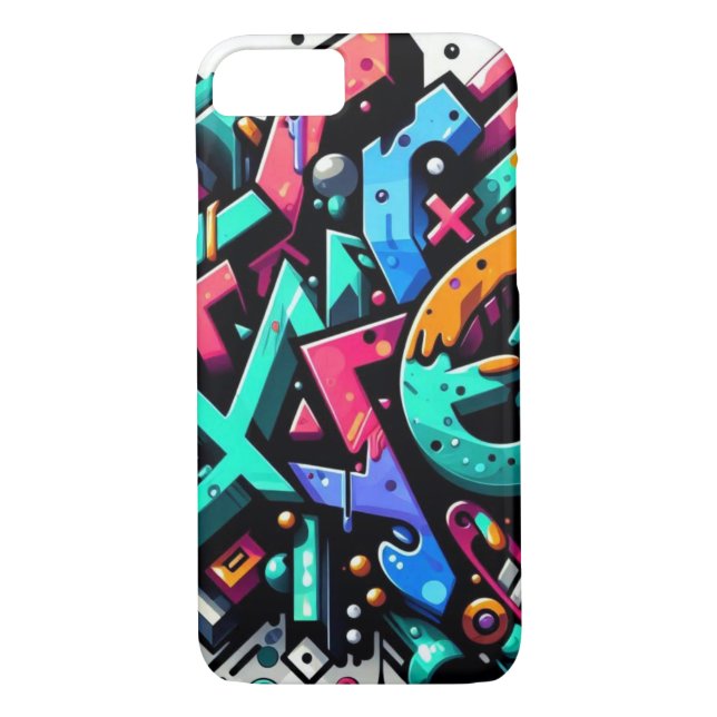 Funda De Case-Mate Para iPhone Estilo de graffiti (Reverso)