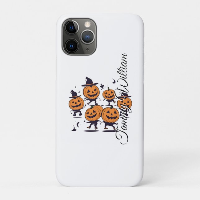 Funda De Case-Mate Para iPhone Estilo de la calabaza de Halloween (Reverso)