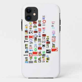 Funda Para iPhone 11 Estilo de la nota de rescate del 29:11 de Jeremiah