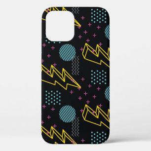 Funda Para iPhone 12 Estilo de los años 90: colorido patrón abstracto