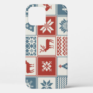 Funda Para iPhone 12 Estilo de mosaico: Navidades Patrón Ornamental
