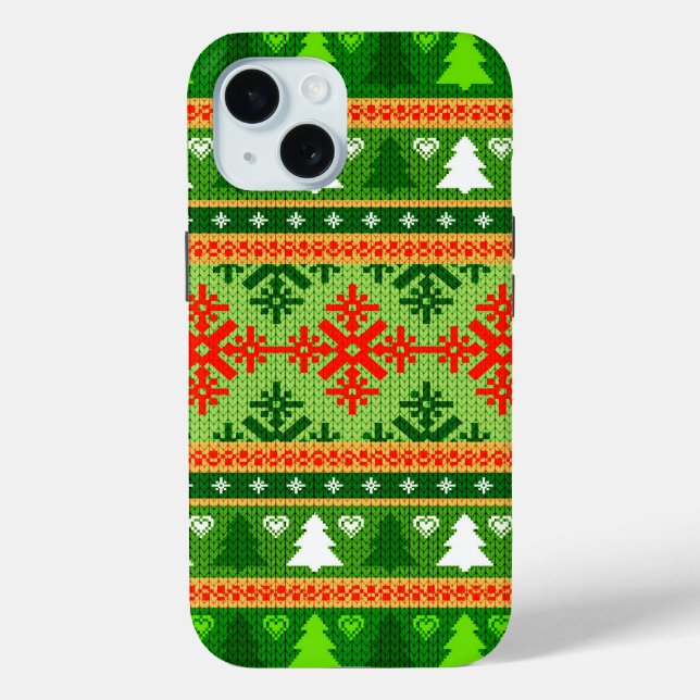 FUNDA DE Case-Mate PARA iPhone ESTILO DE ORNAMENTOS DE NAVIDAD (Reverso )
