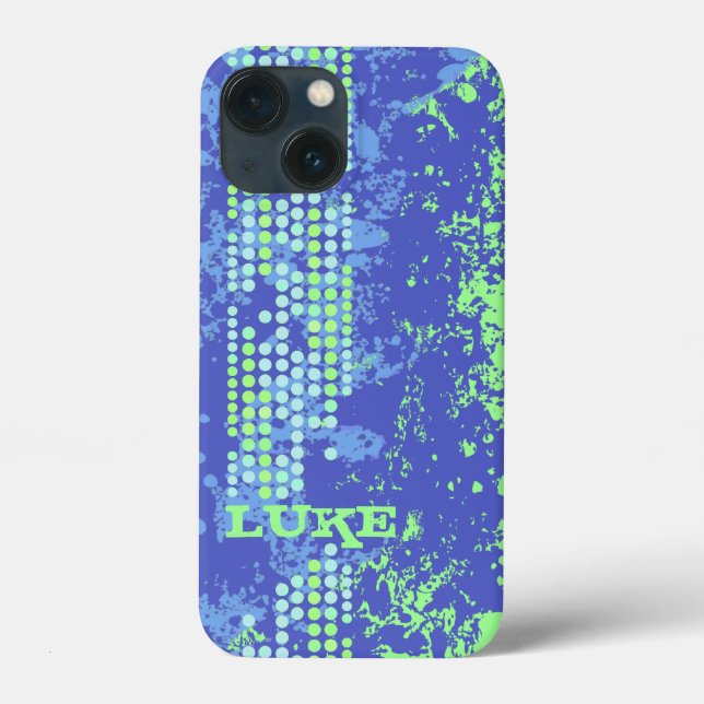 Funda De Case-Mate Para iPhone estilo de surf azul (Reverso )