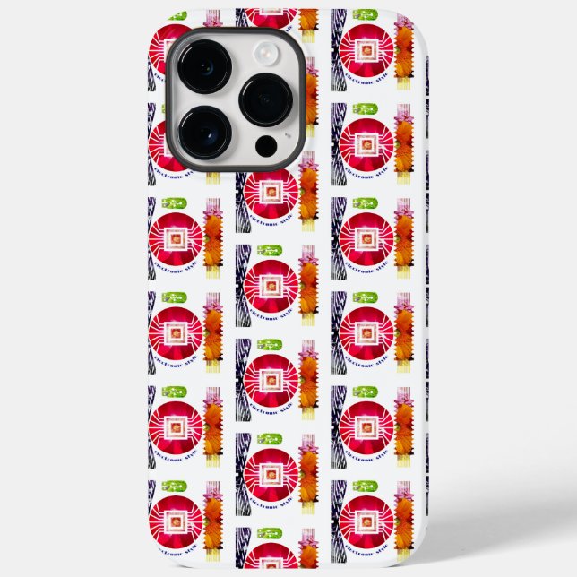 Funda De Case-Mate Para iPhone estilo electrónico (Reverso )