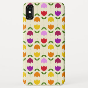 Funda Para iPhone XS Max Estilo escandinavo colorido en el patrón de flor d